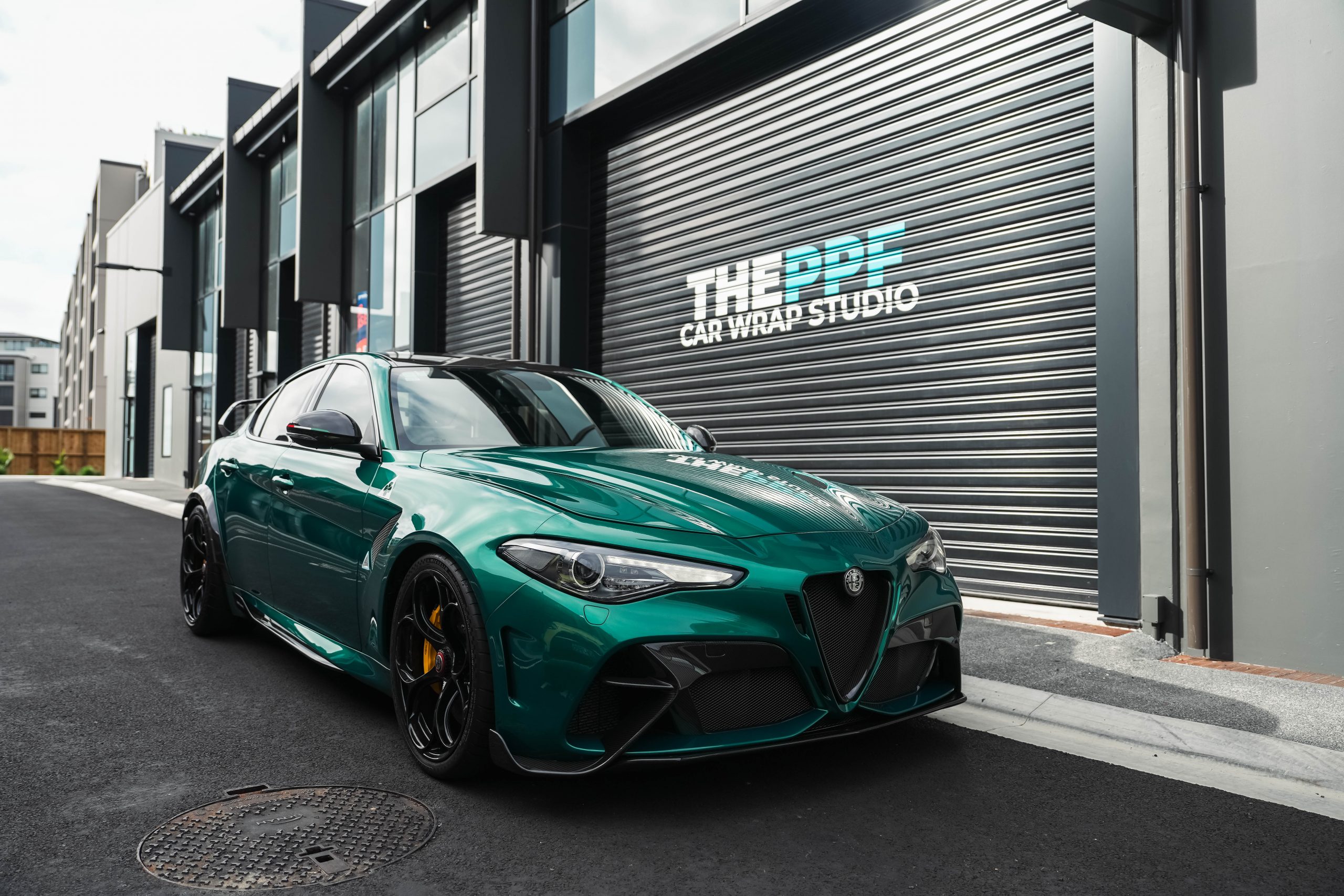 the ppf alfa romeo giulia gtam paint protection wrap auckland