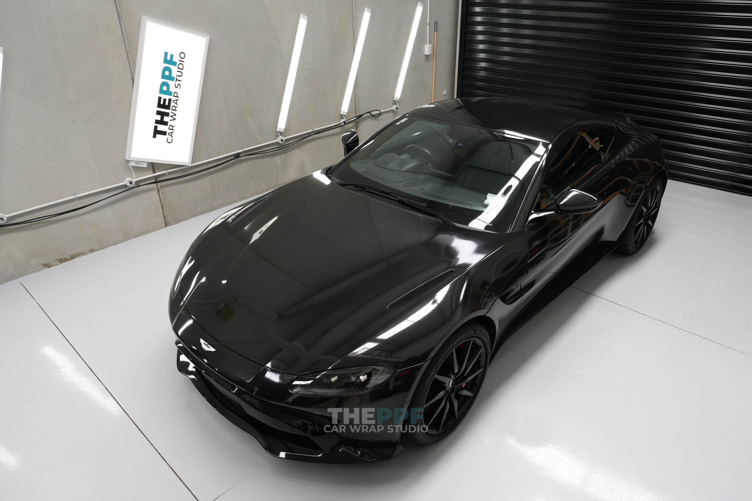 the ppf aston martin vantage car paint protection film wrap auckland