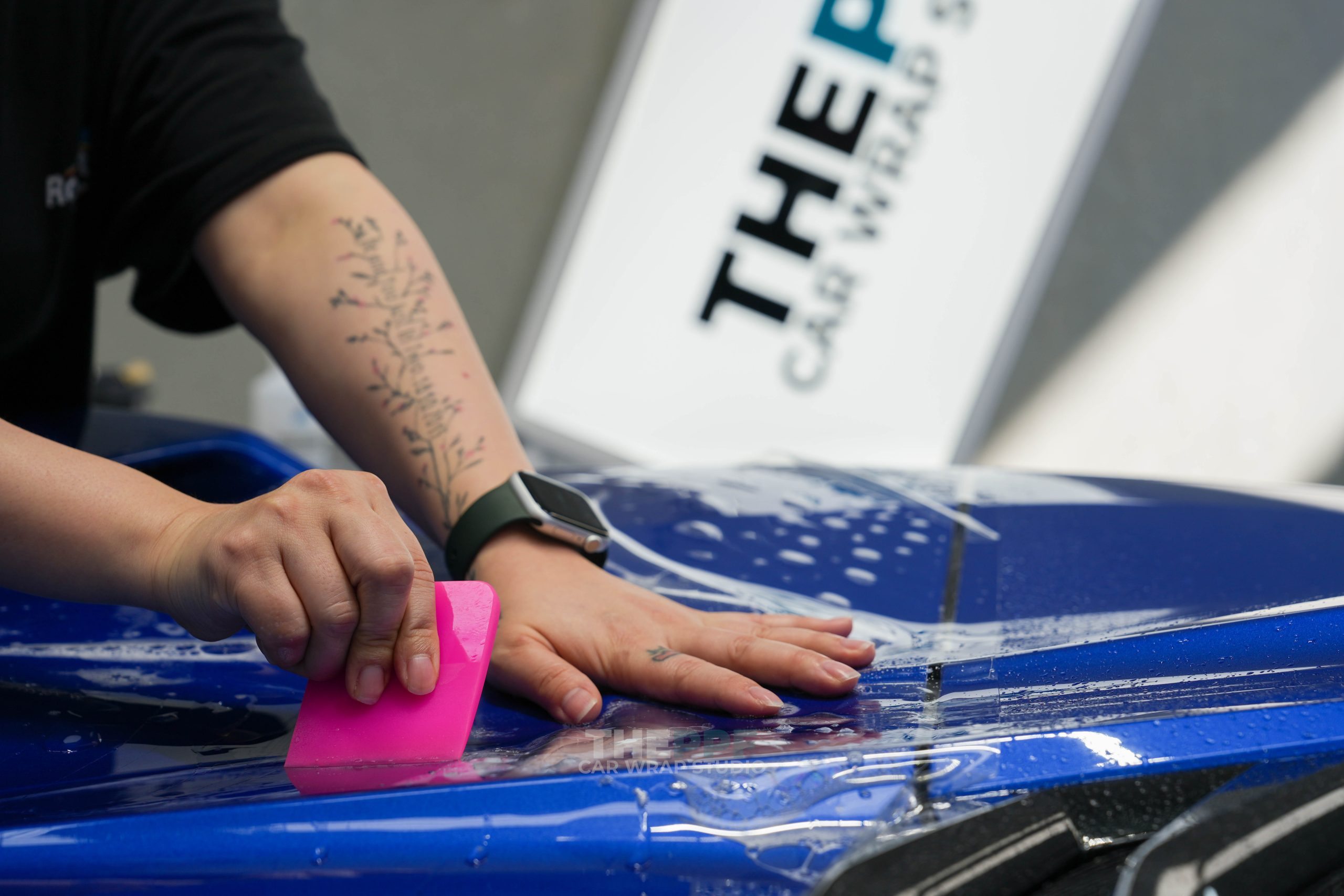 the ppf chevrolet corvette stingray car paint protection wrap auckland