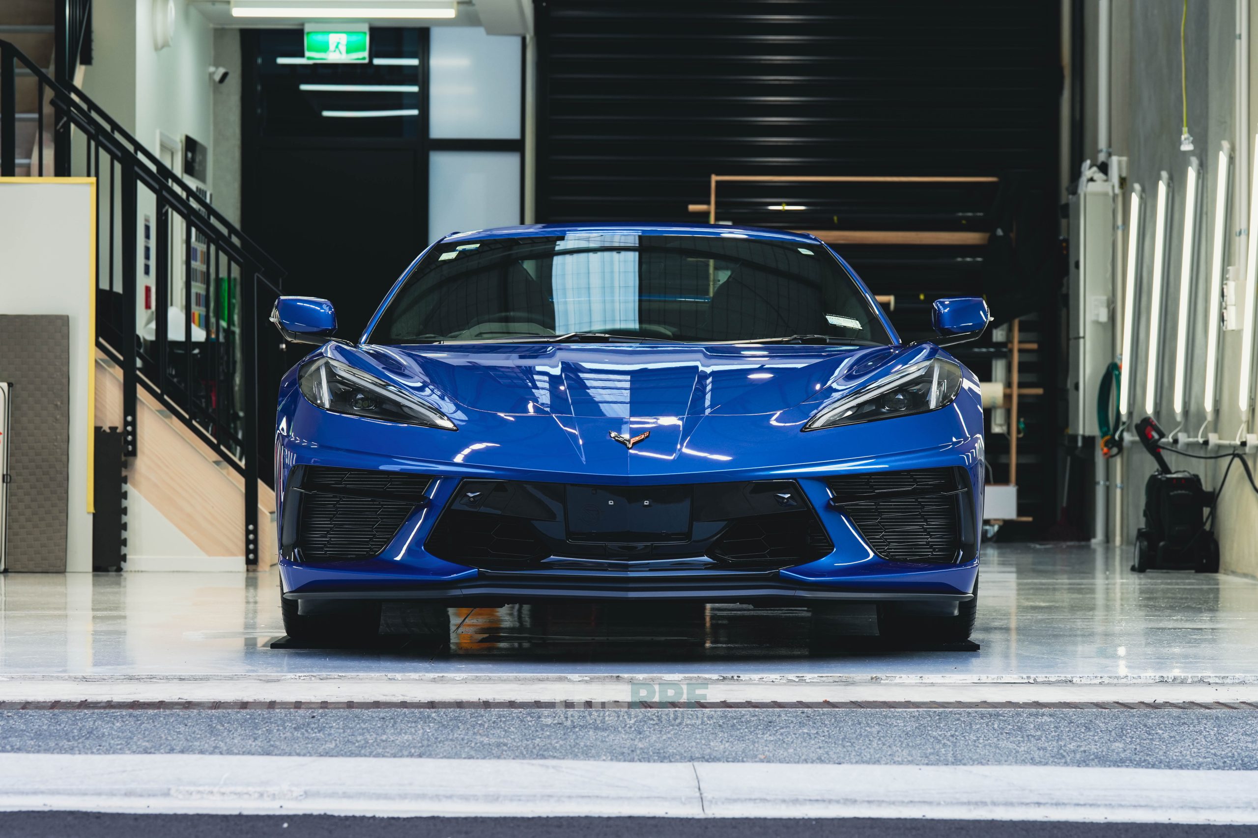 the ppf chevrolet corvette stingray car paint protection wrap auckland