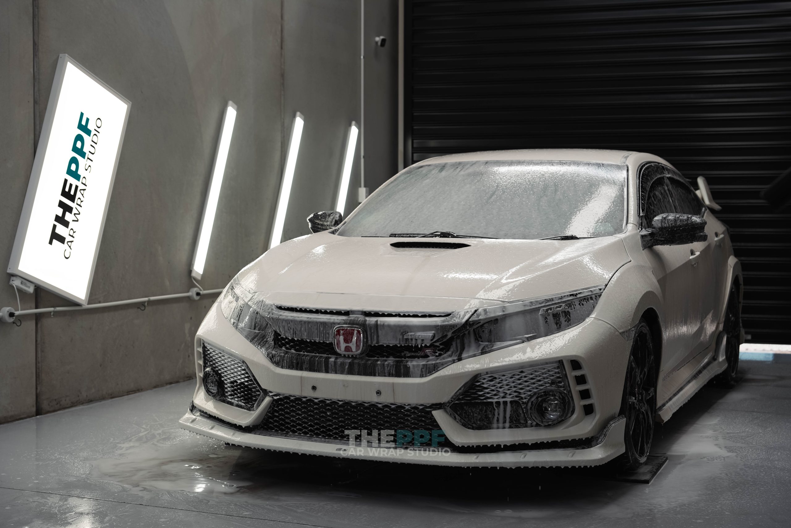 the ppf honda civic type r car paint protection film wrap auckland