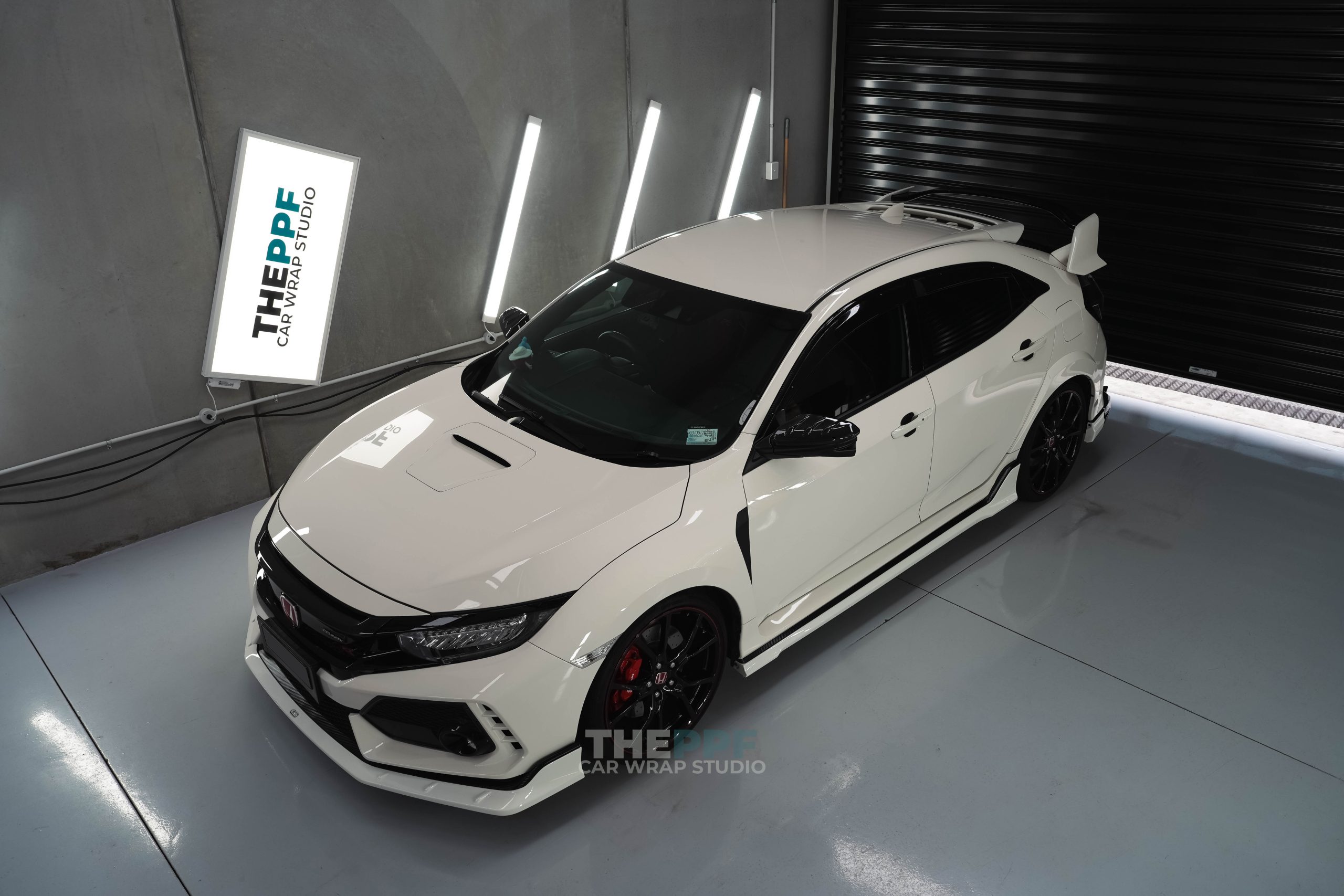 the ppf honda civic type r car paint protection film wrap auckland