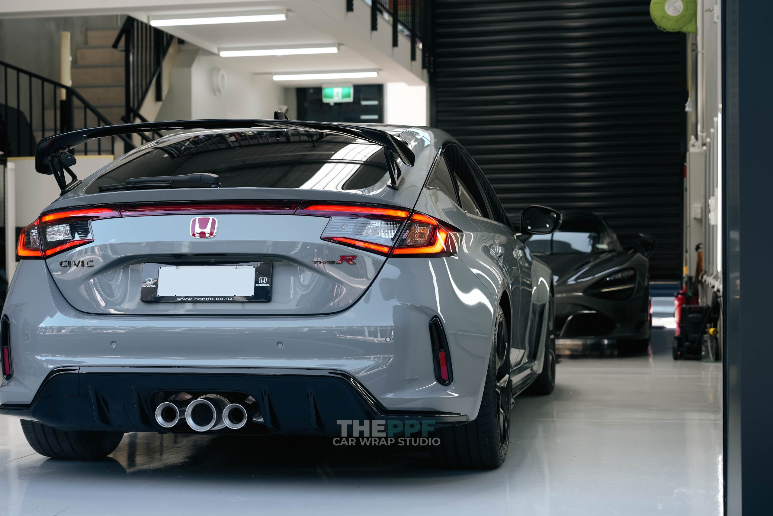 the ppf honda civic type r car paint protection film wrapping auckland