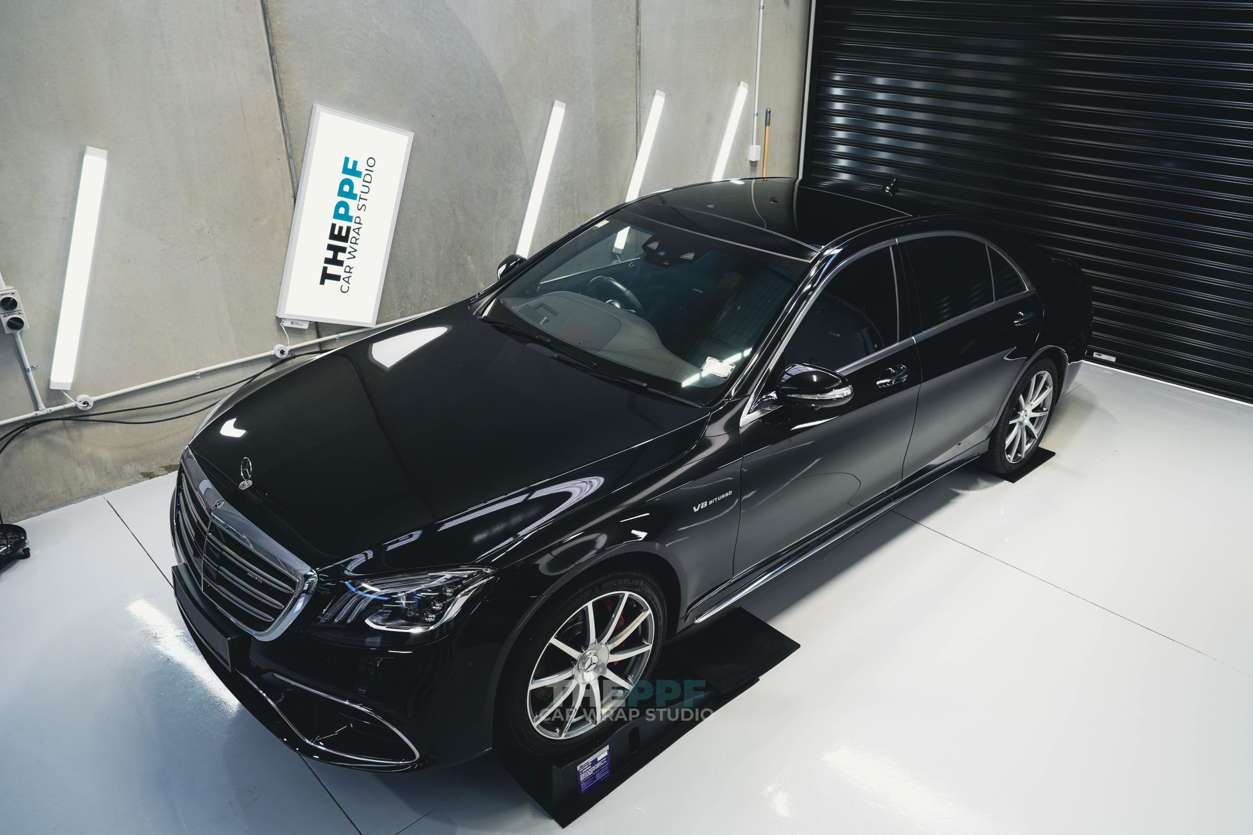the ppf merecedes benz s63 amg car paint protection film wrap auckland