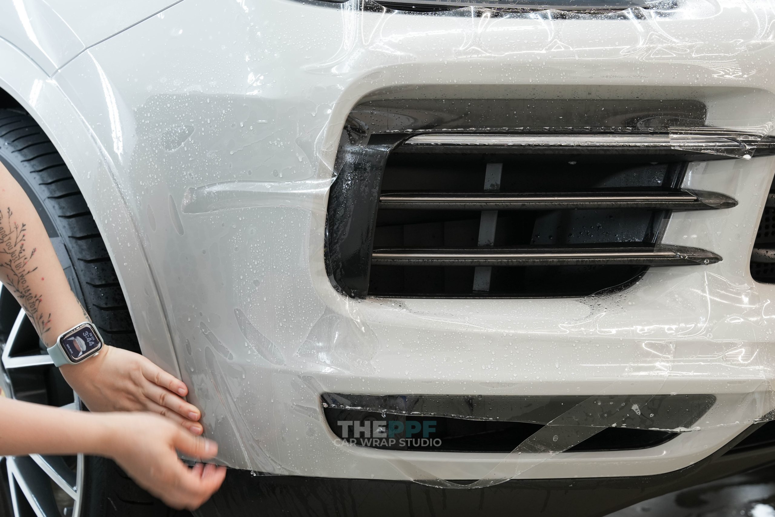 the ppf porsche cayenne vehicle wrap car paint protection film wrap auckland new zealand