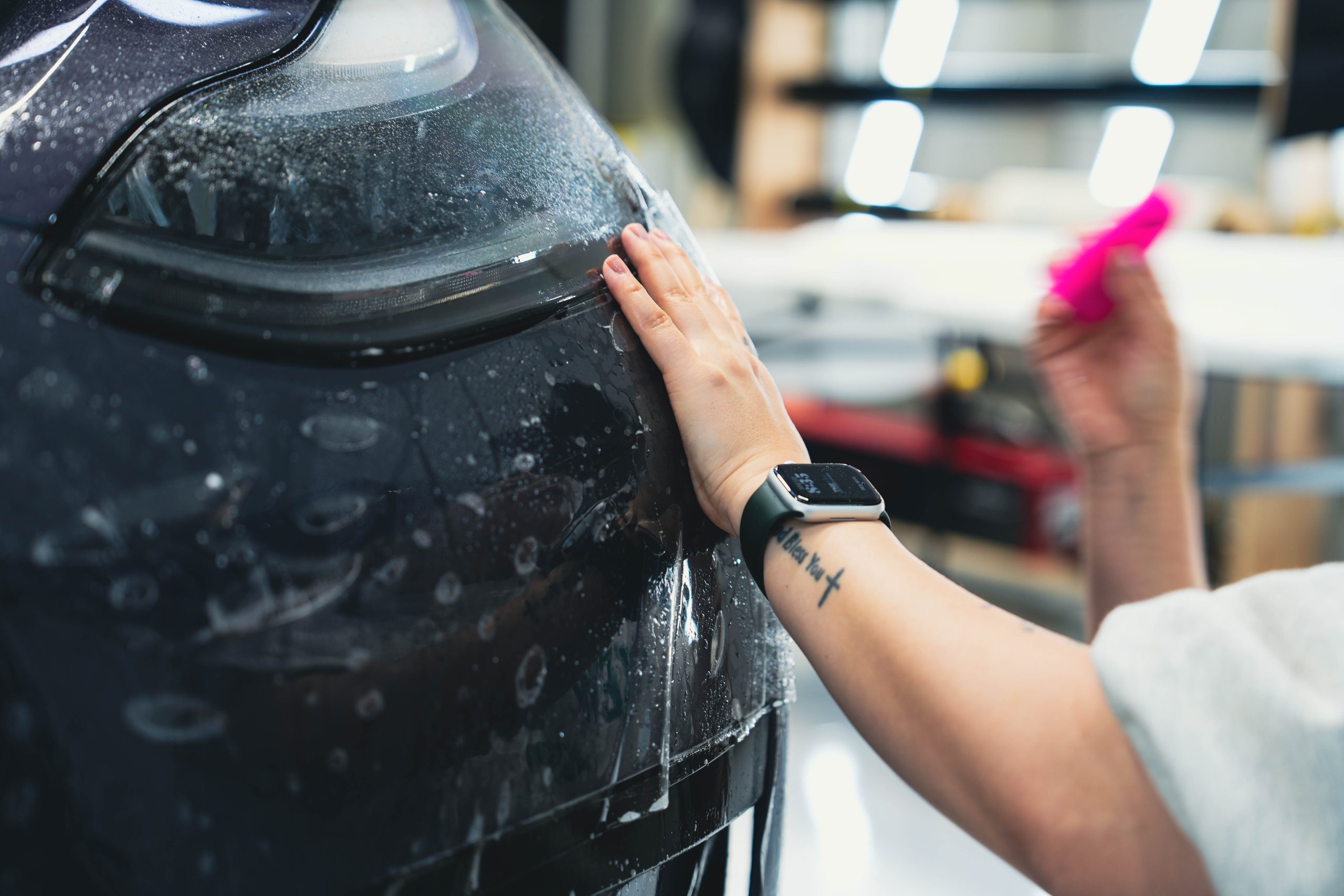 the ppf tesla car paint protection wrap auckland