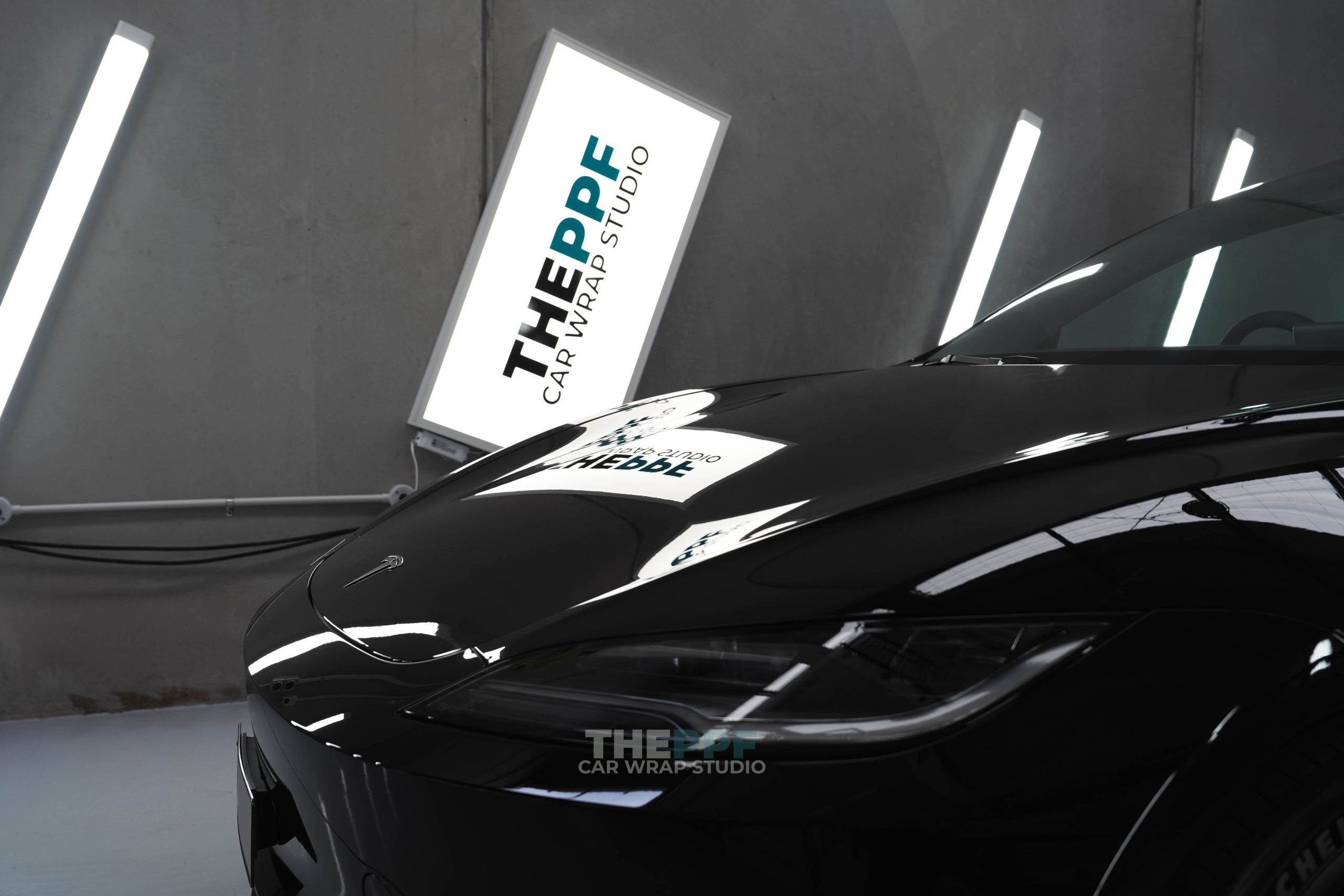 the ppf tesla model 3 highland ev car paint protection film wrap auckland